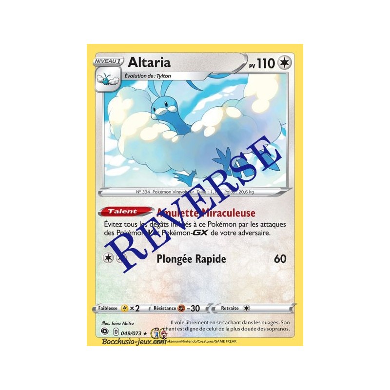 Carte Pokemon EB3.5 49/73 Altaria Holo Reverse