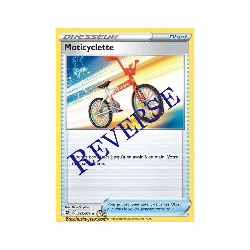 Carte Pokemon EB3.5 63/73 Moticyclette Reverse