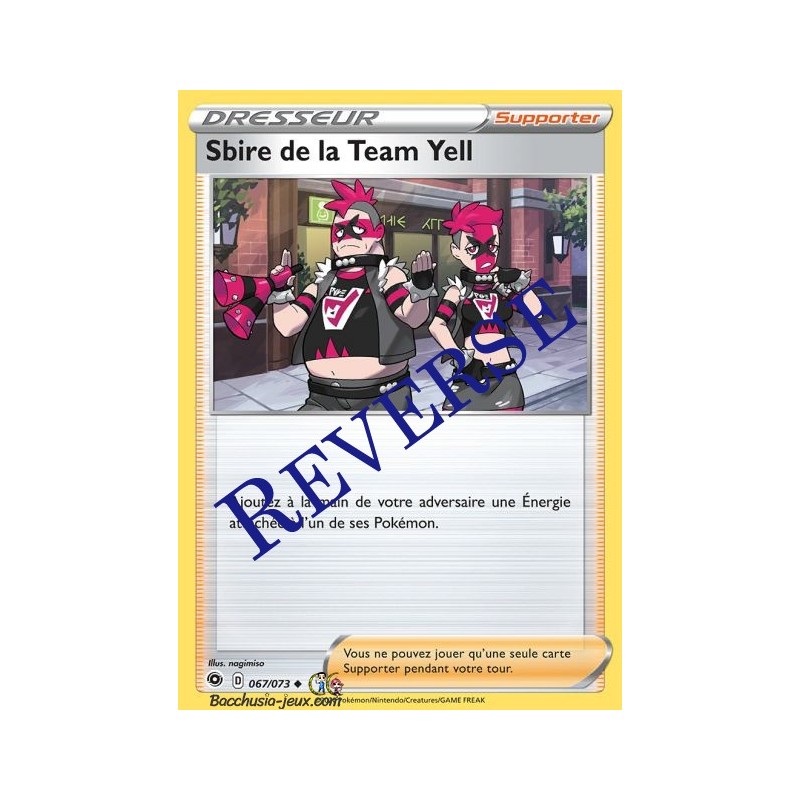 Carte Pokemon EB3.5 67/73 Sbire de la Team Yell Reverse