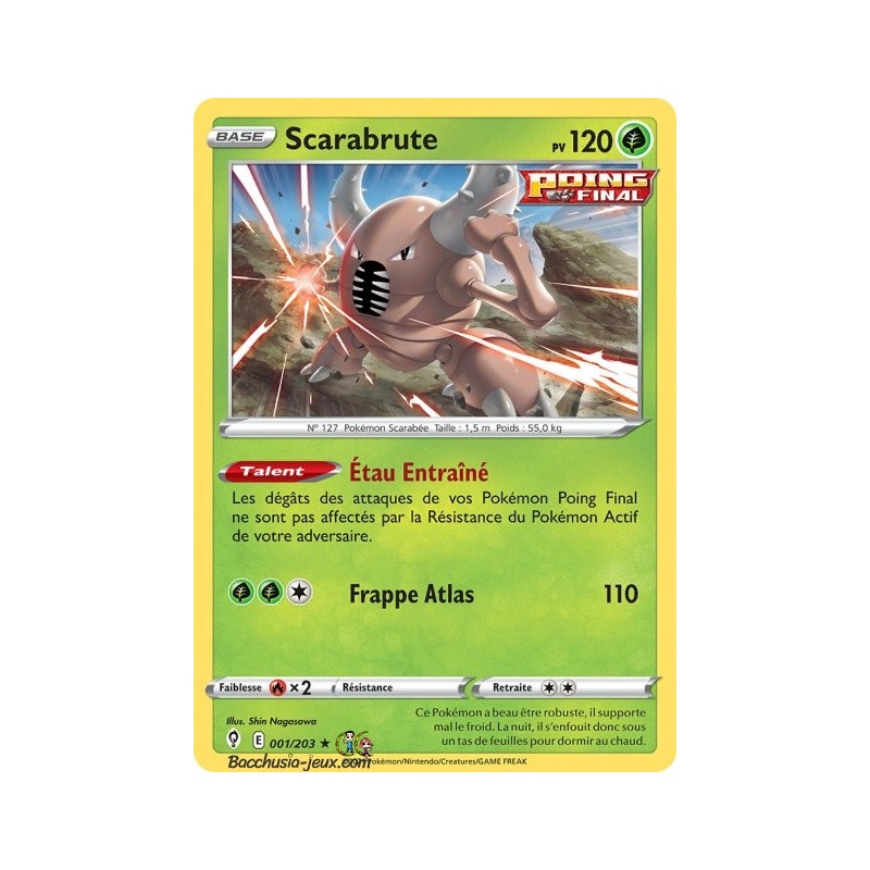 Carte Pokémon EB07 001/203 Scarabrute