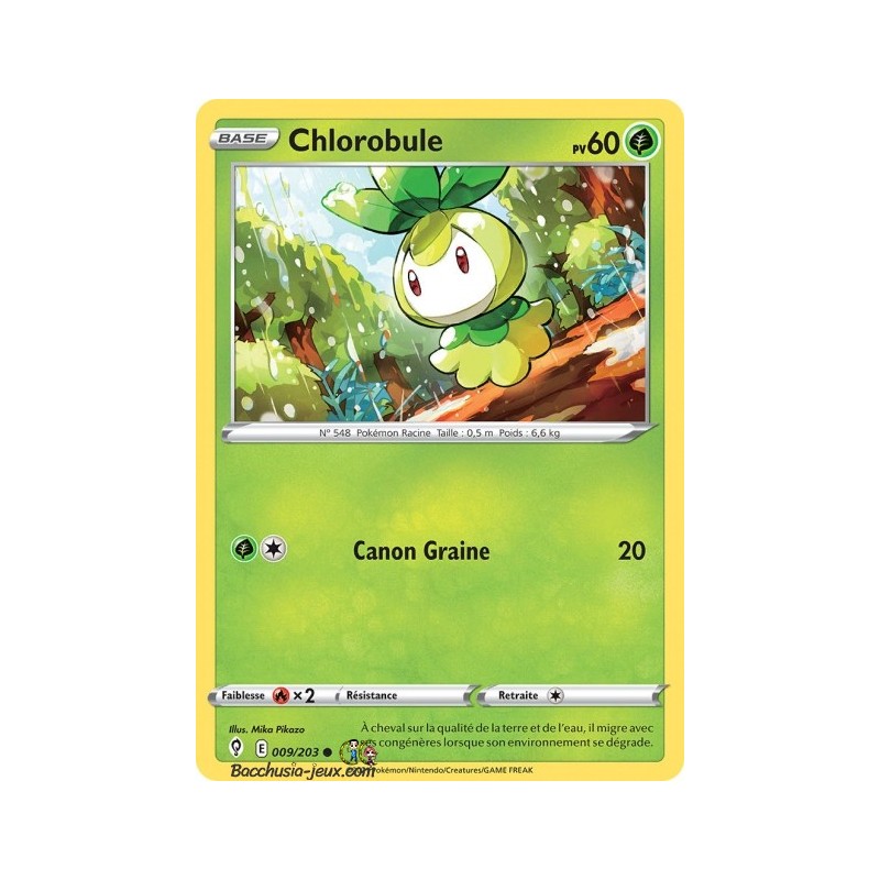 Carte Pokémon EB07 009/203 Chlorobule