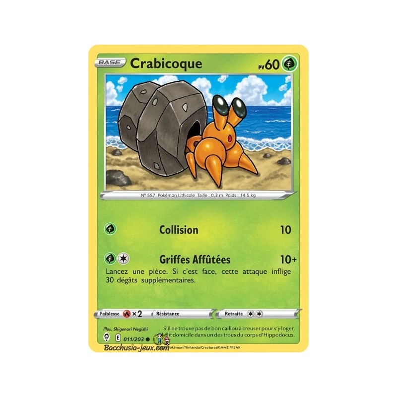 Carte Pokémon EB07 011/203 Crabicoque