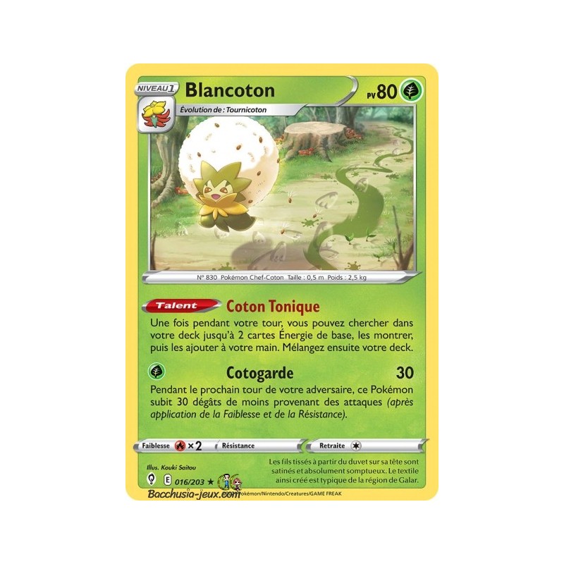 Carte Pokémon EB07 016/203 Blancoton Holo