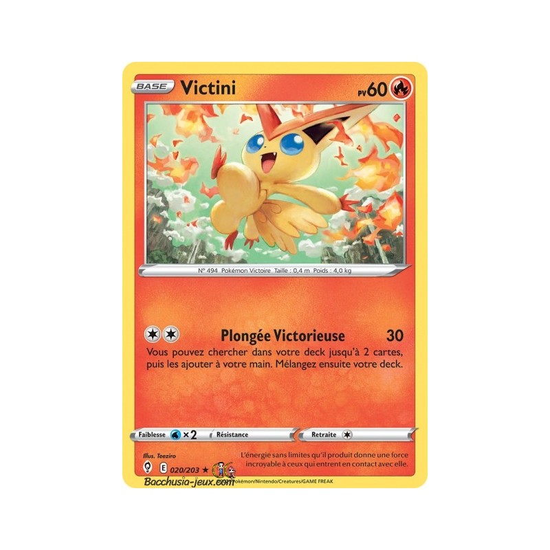 Carte Pokémon EB07 020/203 Victini Holo