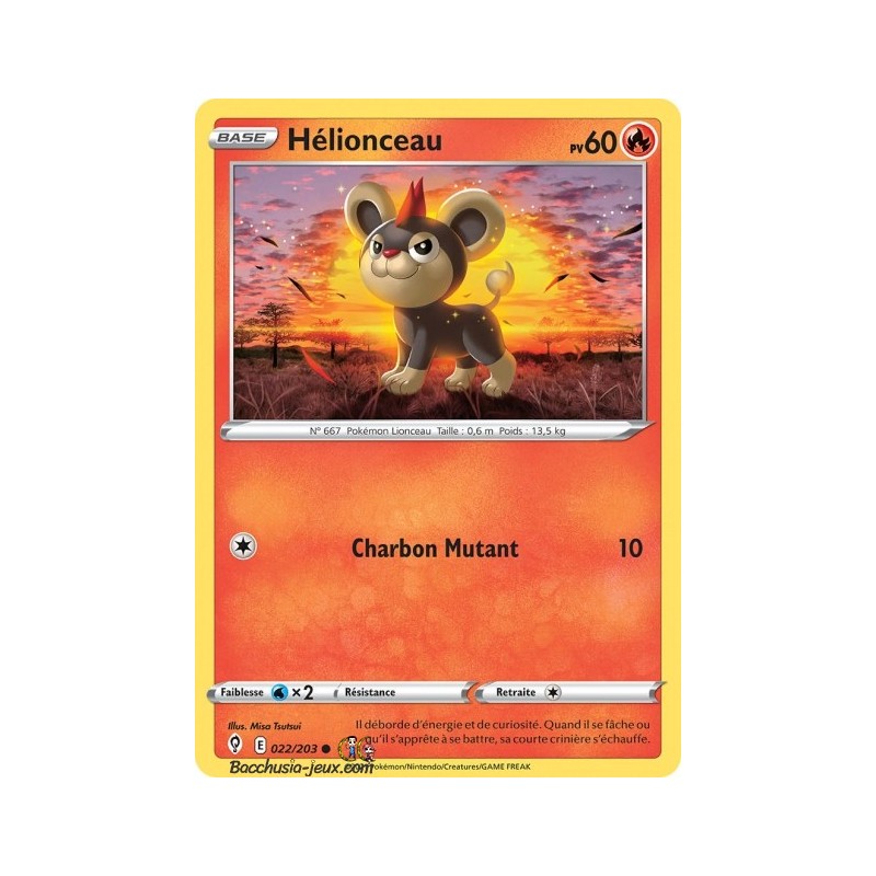Carte Pokémon EB07 022/203 Hélionceau