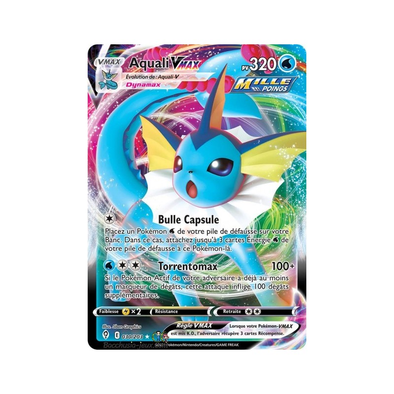Carte Pokémon EB07 030/203 Aquali V Max