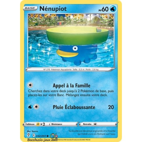 Carte Pokémon EB07 032/203 Nénupiot