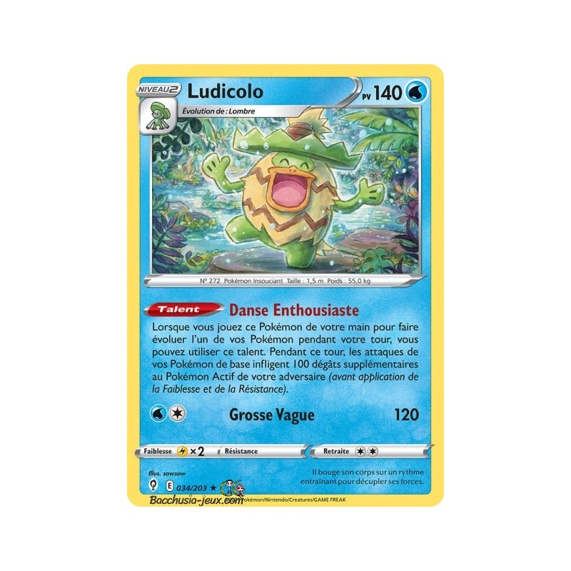 Carte Pokémon EB07 033/203 Ludicolo Holo