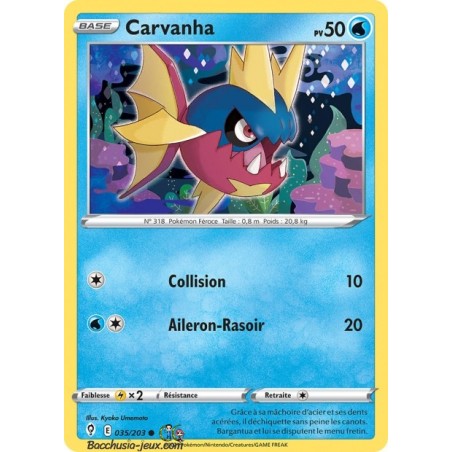 Carte Pokémon EB07 035/203 Carvanha