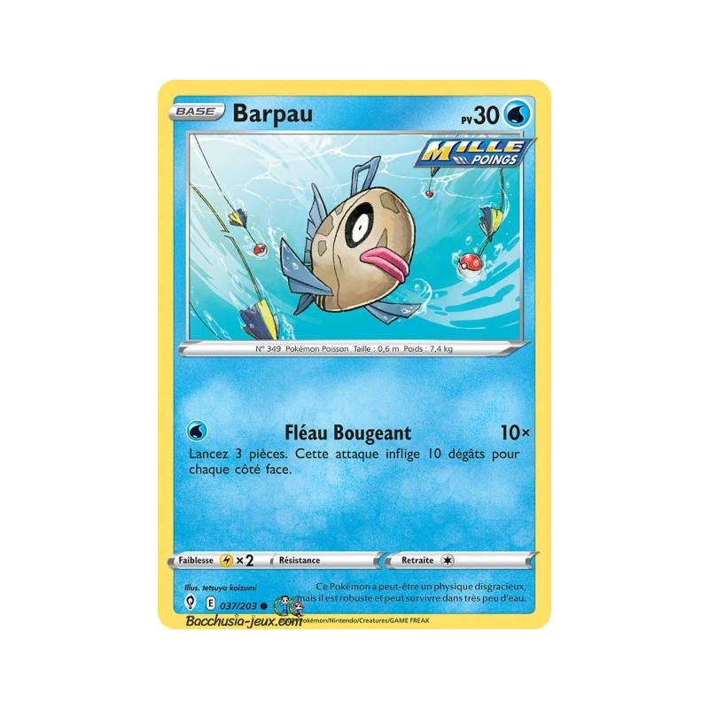 Carte Pokémon EB07 037/203 Barpau