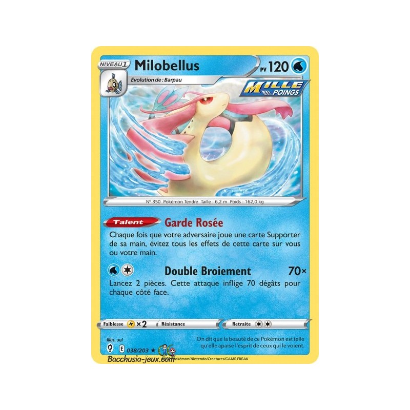 Carte Pokémon EB07 038/203 Milobellus