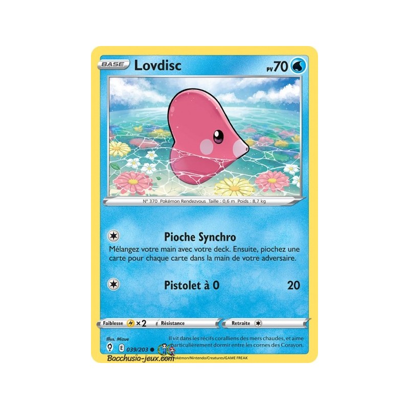 Carte Pokémon EB07 039/203 Lovdisc