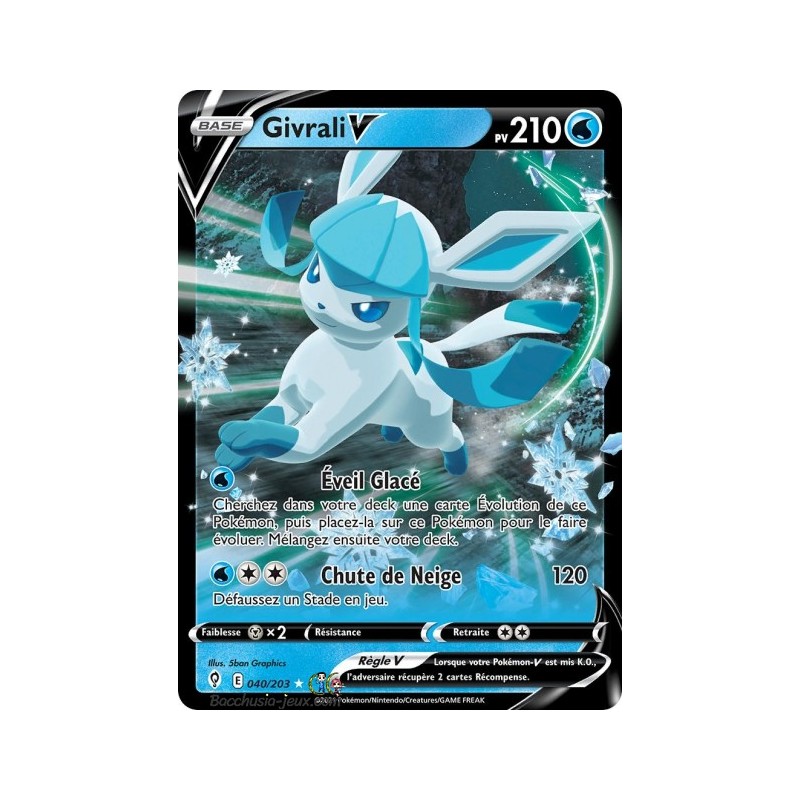 Carte Pokémon EB07 040/203 Givrali V