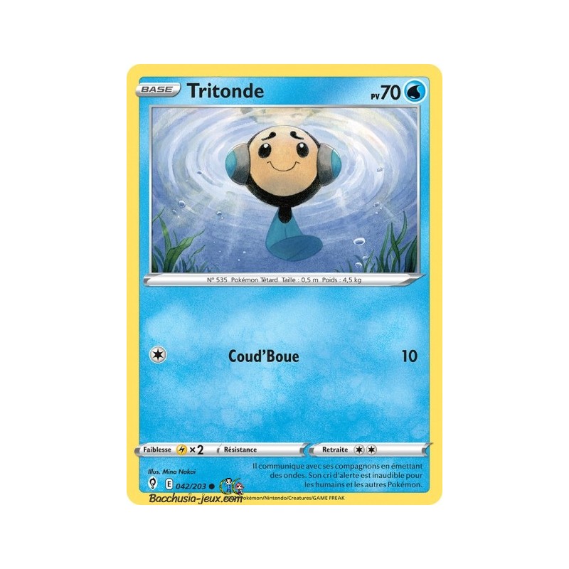 Carte Pokémon EB07 042/203 Tritonde