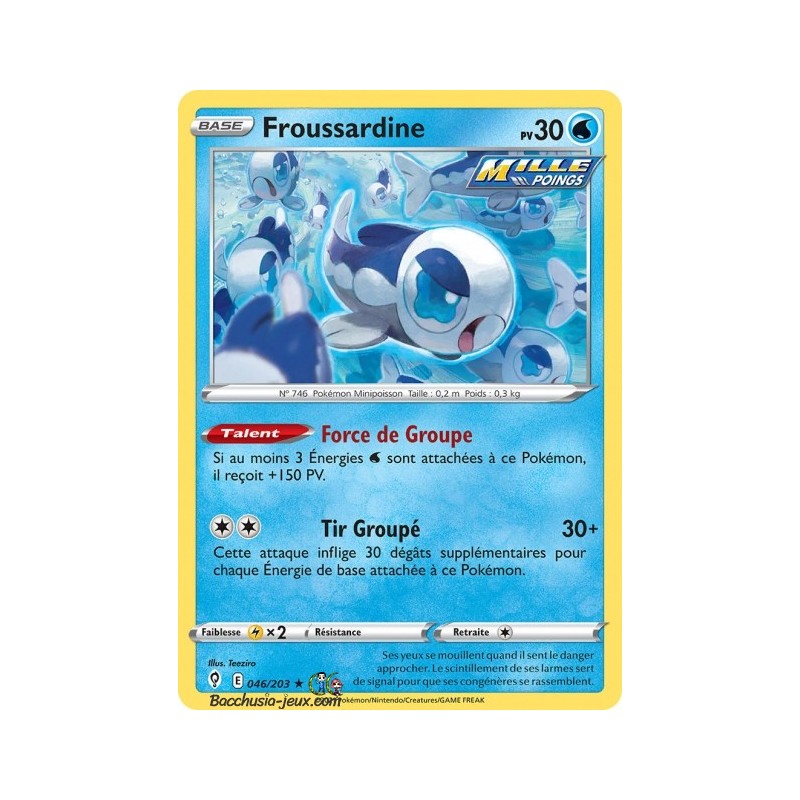 Carte Pokémon EB07 046/203 Froussardine