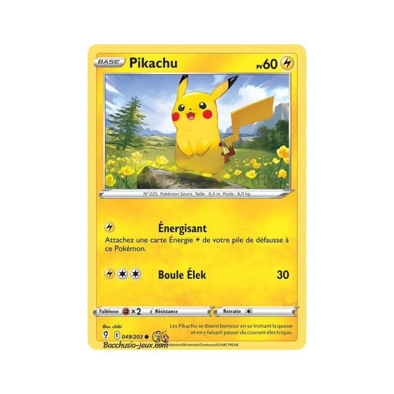 Carte Pokémon EB07 049/203 Pikachu