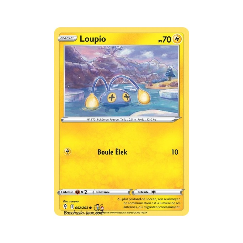 Carte Pokémon EB07 052/203 Loupio