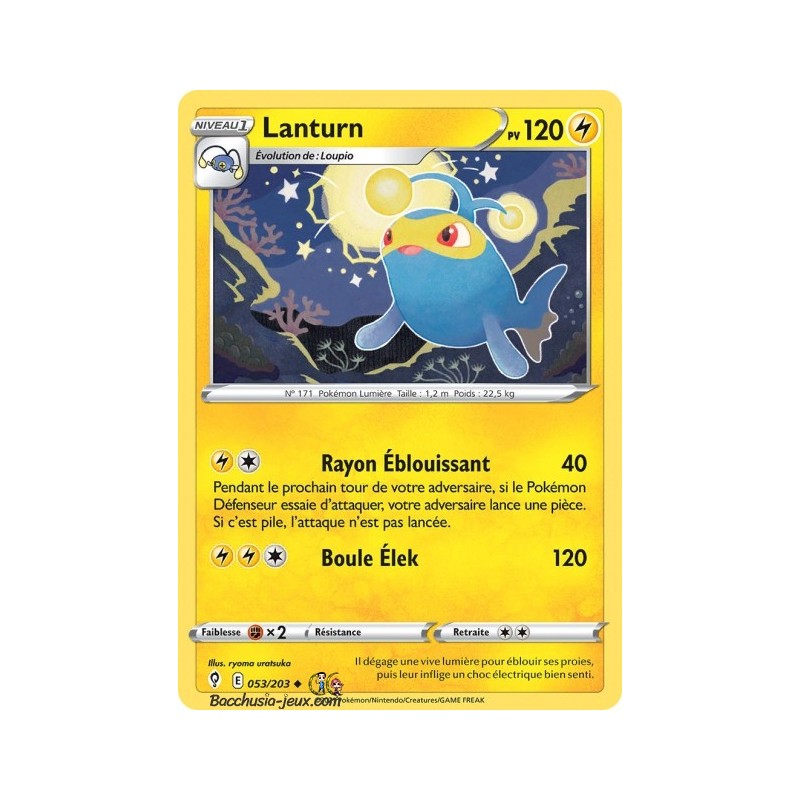 Carte Pokémon EB07 053/203 Lanturn