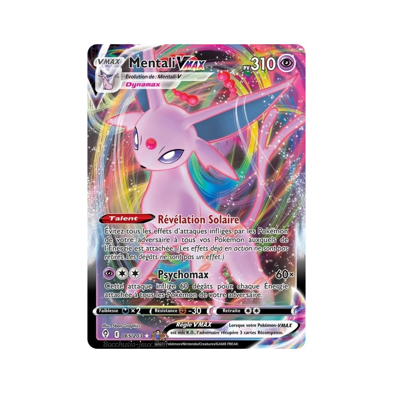 Carte Pokémon EB07 065/203 Mentali V Max