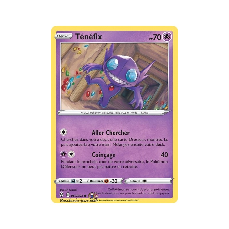 Carte Pokémon EB07 067/203 Ténéfix