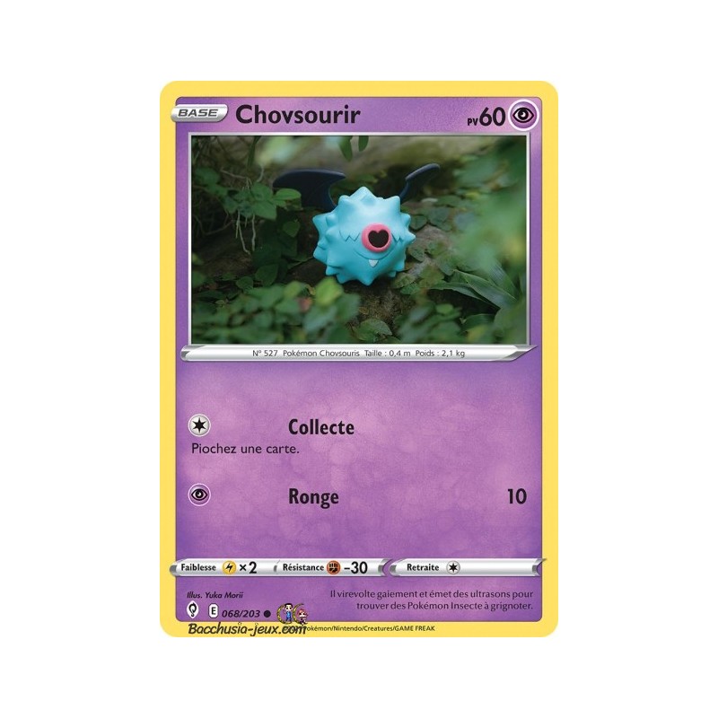 Carte Pokémon EB07 068/203 Chovsourir