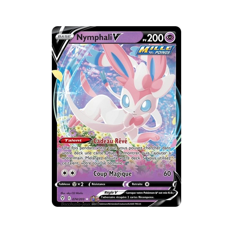 Carte Pokémon EB07 074/203 Nymphali V
