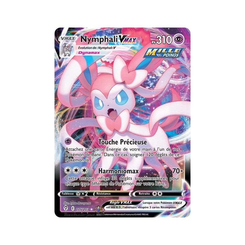Carte Pokémon EB07 075/203 Nymphali V Max