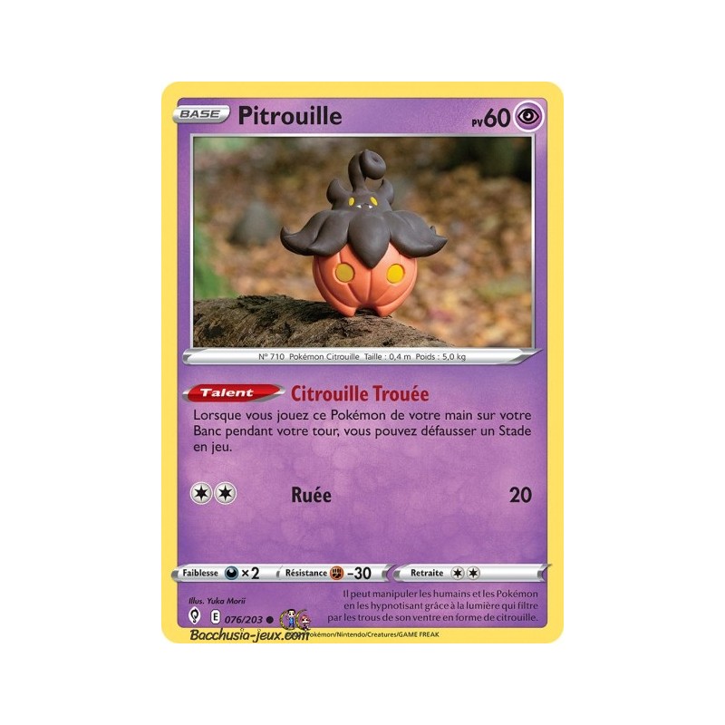 Carte Pokémon EB07 076/203 Pitrouille