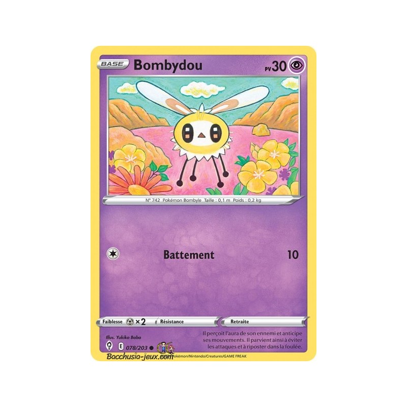 Carte Pokémon EB07 078/203 Bombydou