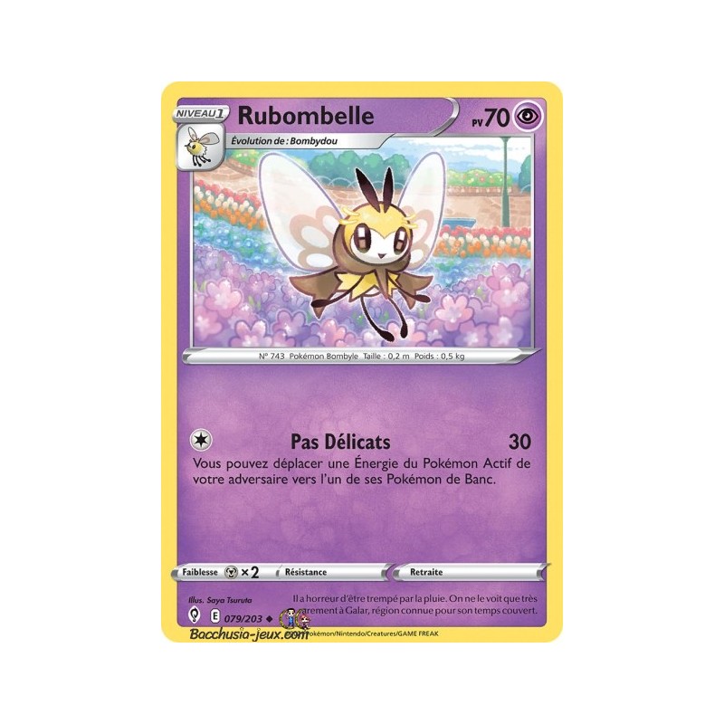 Carte Pokémon EB07 079/203 Rubombelle