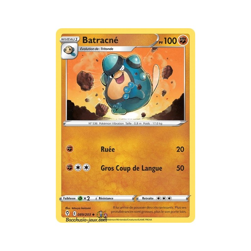 Carte Pokémon EB07 089/203 Batracné