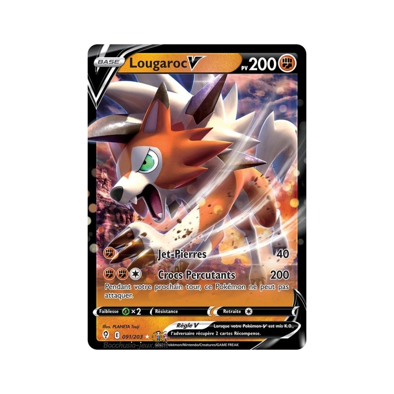 Carte Pokémon EB07 091/203 Lougaroc V
