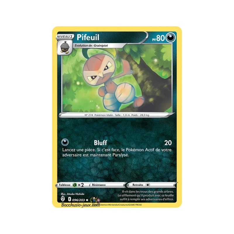 Carte Pokémon EB07 096/203 Pifeuil