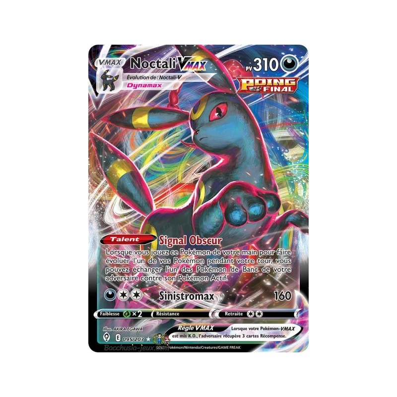 Carte Pokémon EB07 095/203 Noctali V Max