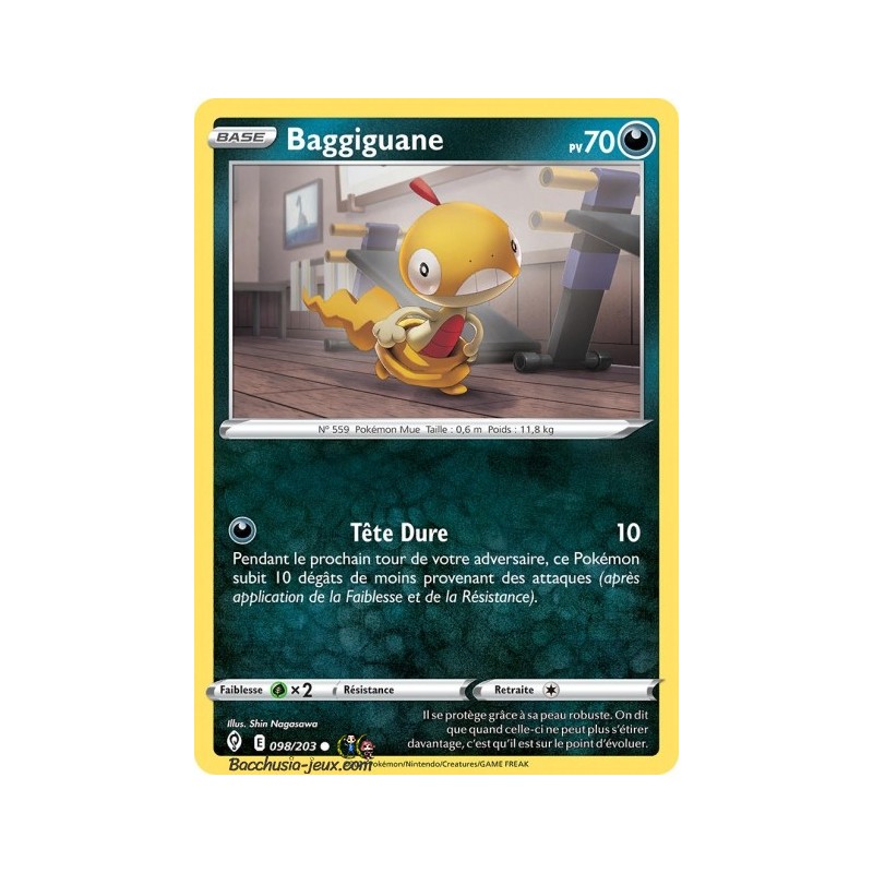 Carte Pokémon EB07 098/203 Baggiguane