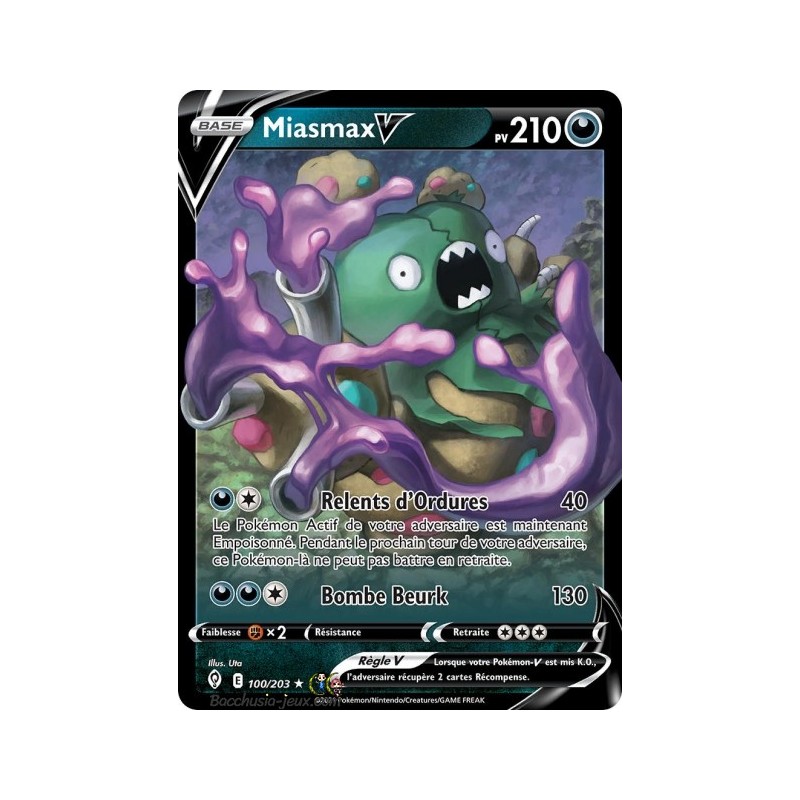 Carte Pokémon EB07 100/203 Miasmax V