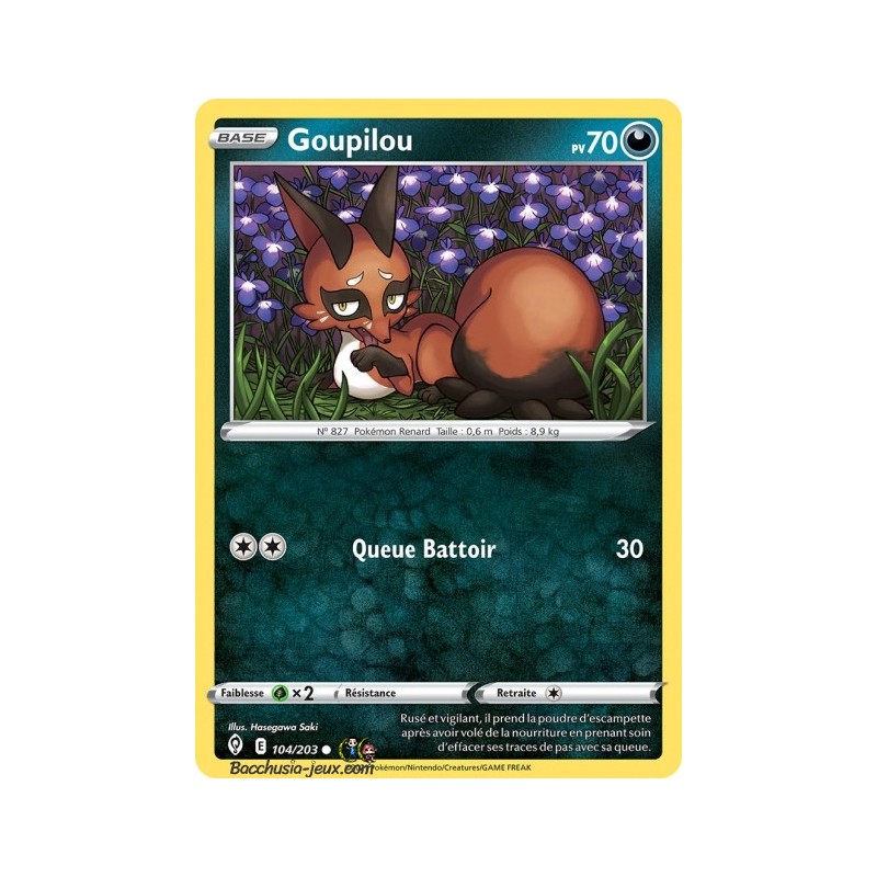 Carte Pokémon EB07 104/203 Goupilou