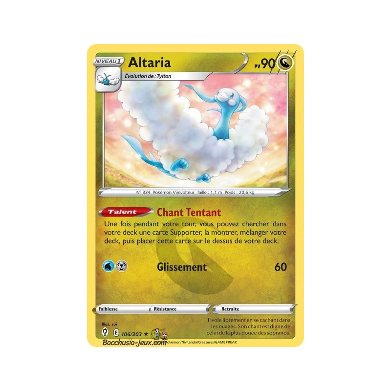 Carte Pokémon EB07 106/203 Altaria