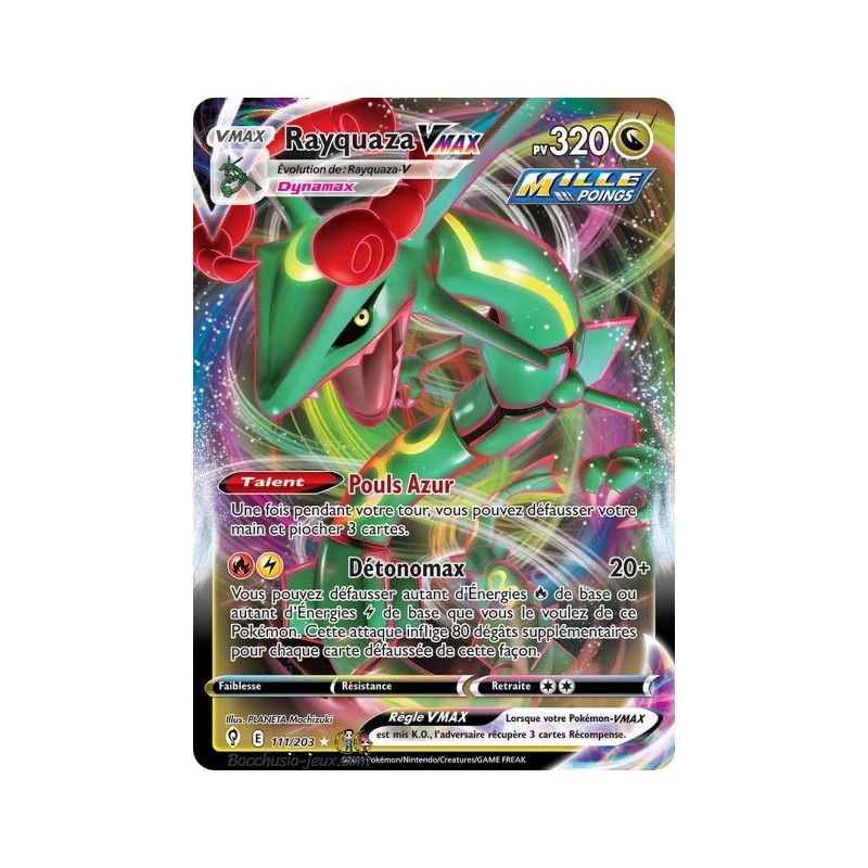 Carte Pokémon EB07 111/203 Rayquaza V Max