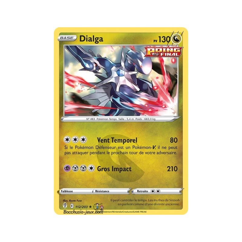 Carte Pokémon EB07 112/203 Dialga Holo