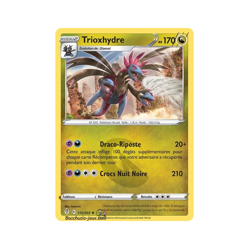 Carte Pokémon EB07 115/203 Trioxhydre