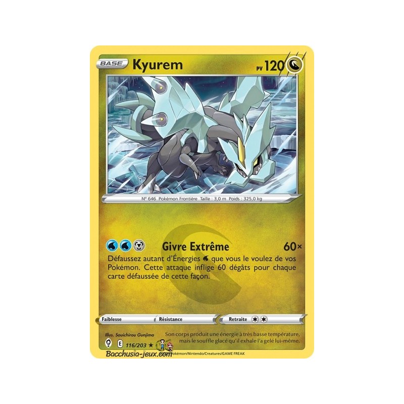 Carte Pokémon EB07 116/203 Kyurem
