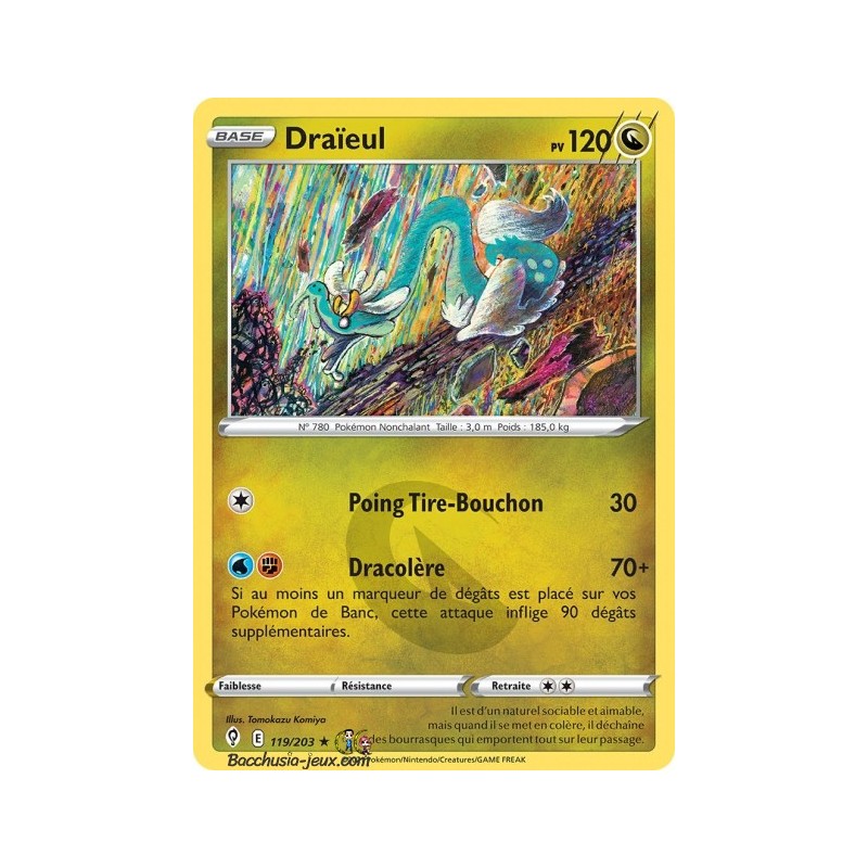 Carte Pokémon EB07 119/203 Draïeul