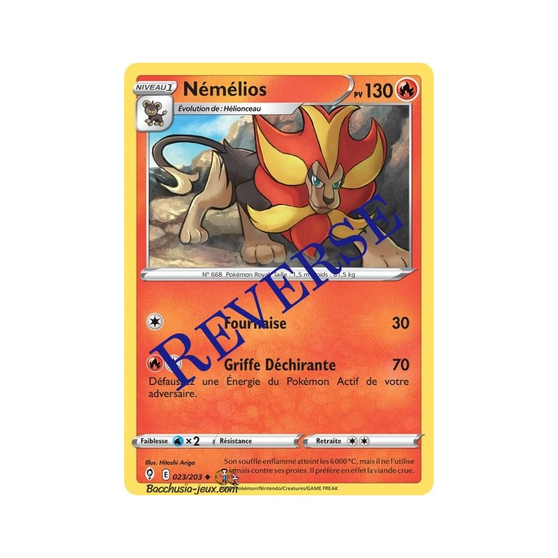 Carte Pokémon EB07 023/203 Némélios Reverse