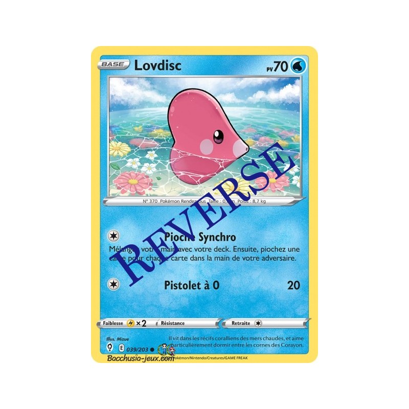 Carte Pokémon EB07 039/203 Lovdisc Reverse