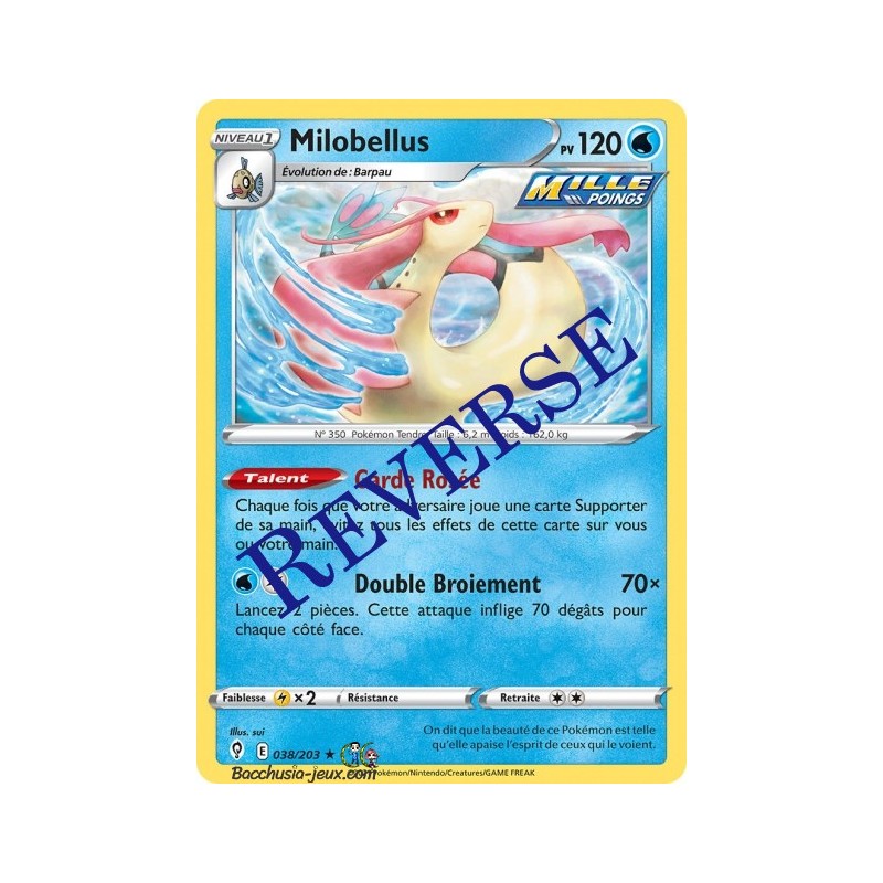 Carte Pokémon EB07 038/203 Milobellus Reverse