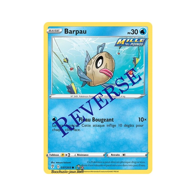 Carte Pokémon EB07 037/203 Barpau Reverse