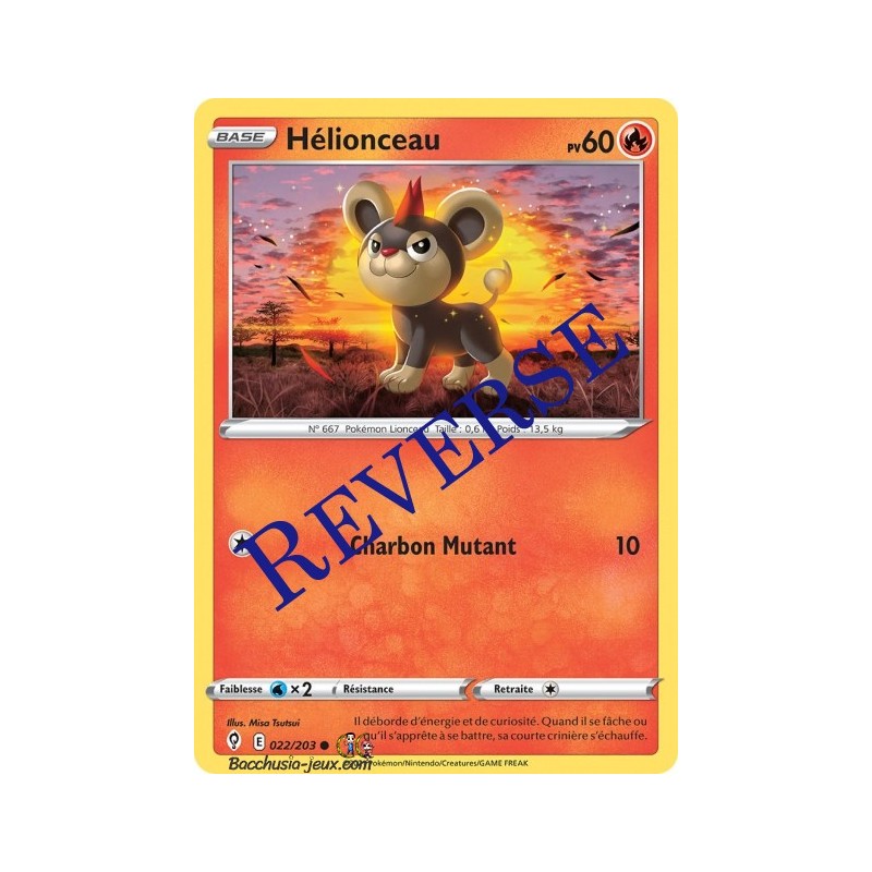 Carte Pokémon EB07 022/203 Hélionceau Reverse