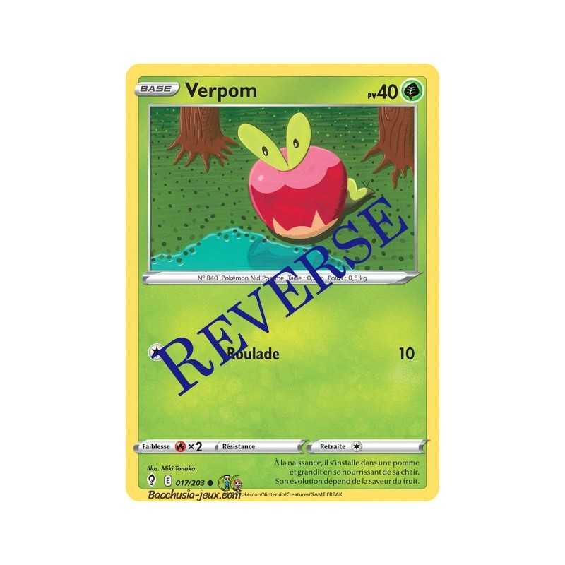 Carte Pokémon EB07 017/203 Verpom Reverse