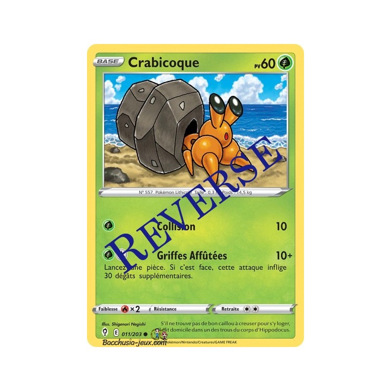 Carte Pokémon EB07 011/203 Crabicoque  Reverse